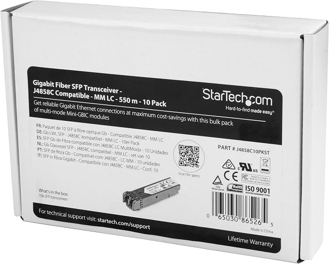 StarTech.com 10 Pack HPE J4858C Compatible SFP Module - Image 7
