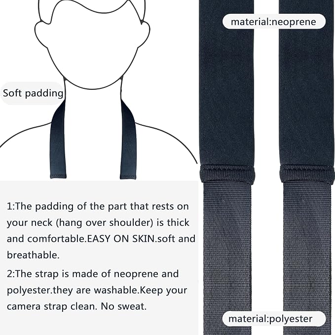 Camera Neck Strap, Soft Binocular Should Strap - Image 3
