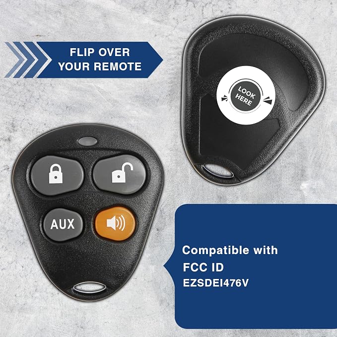 KeylessOption Keyless Entry Remote Starter Car Key Fob Alarm - Image 5