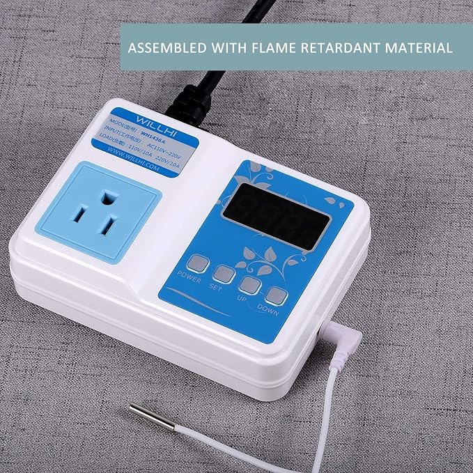 WH1436A 10A Temperature Controller 110V Digital Thermostat Switch Sous Vide - Image 8
