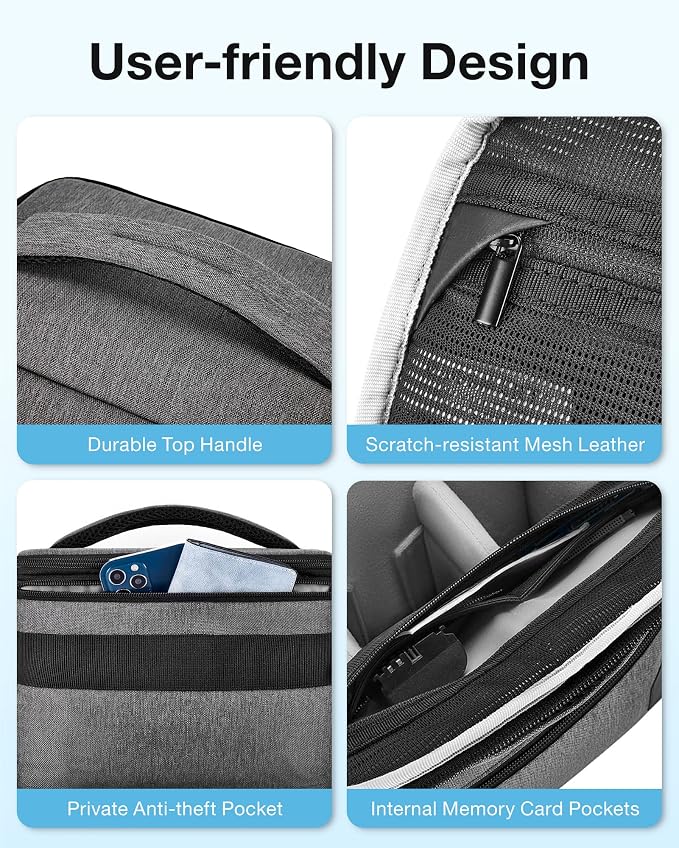 BAGSMART Small Camera Sling Bag - Image 6