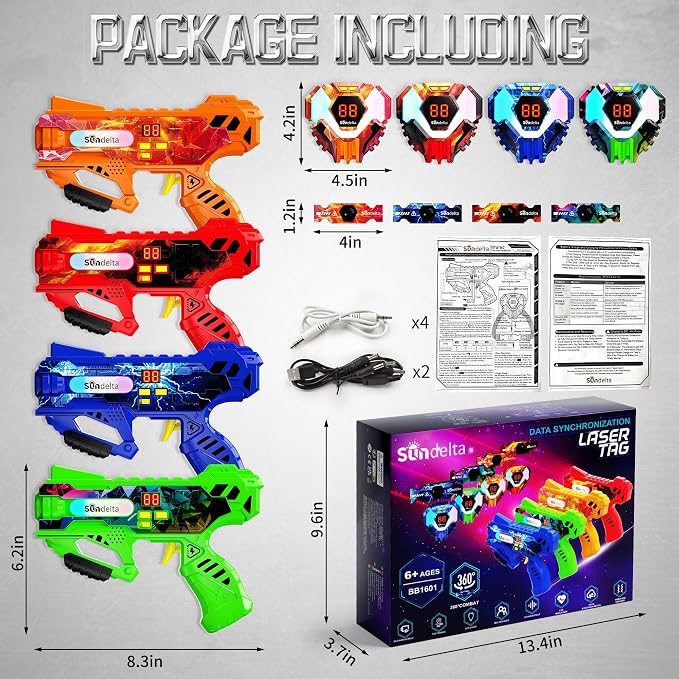 Rechargeable Laser Tag Guns Set of 4 - Image 7