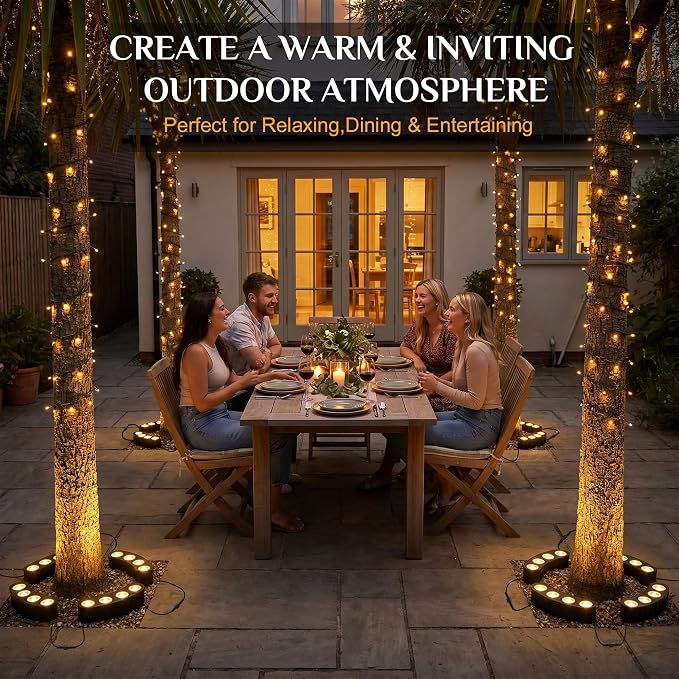 Solar Tree Lights Outdoor, Ring Solar Uplights - Image 3