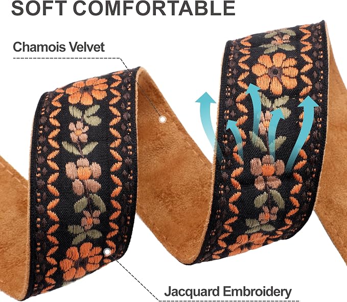 Padwa Lifestyle Embroidered Floral Camera Strap - Image 4