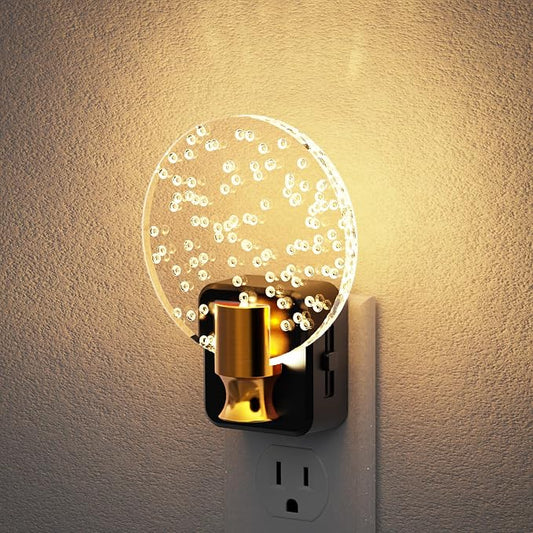 JandCase Night Light, Dimmable Night Lights Plug into Wall, Bubble Nightlight by JandCase
