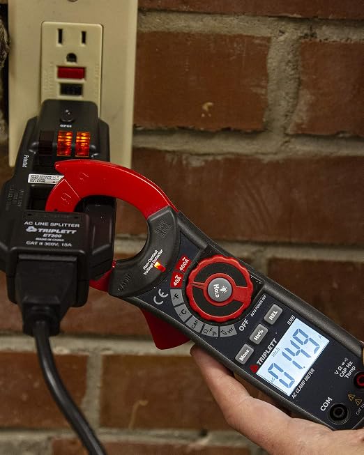 Triplett ET200 AC Line Splitter and GFCI Outlet/Receptacle Tester - Image 3