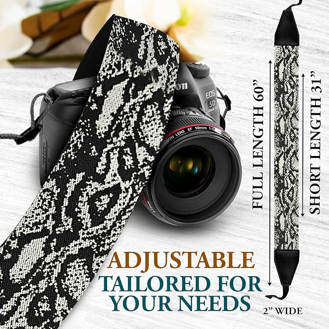 Art Tribute Custom Camera Strap Faux Sneakskin - Image 2