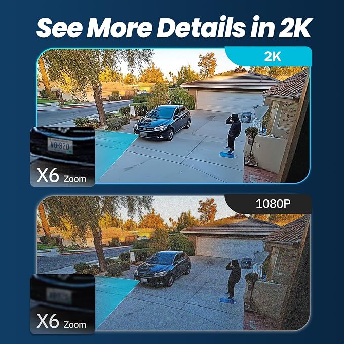 Laview 2K Solar Security Cameras Wireless Outdoor, Rechargeable Battery Wifi - Image 5