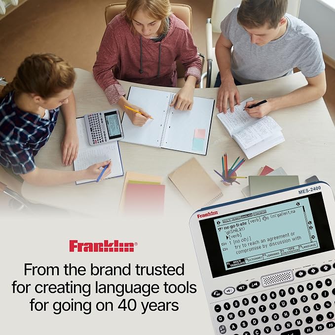 Franklin MES-2400 Digital Talking Dictionary, Talking Phrase Book & More - Image 7