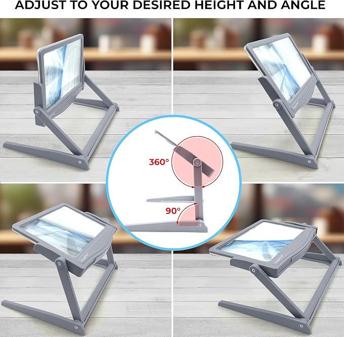 MAGNIPROS Patented 5X Large LED Page Magnifier - Image 3
