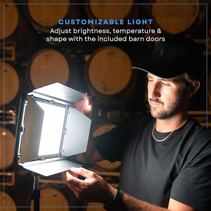 Lume Cube Studio Panel 2-Point Lighting Kit | Edge Lit LED Bicolor Light Panels - Image 5