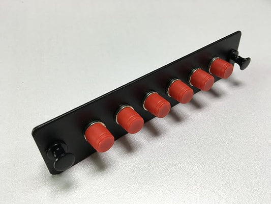 RiteAV LGX Footprint Fiber Optic Cable FC Adapter Patch Panel 6 Ports Loaded by RiteAV
