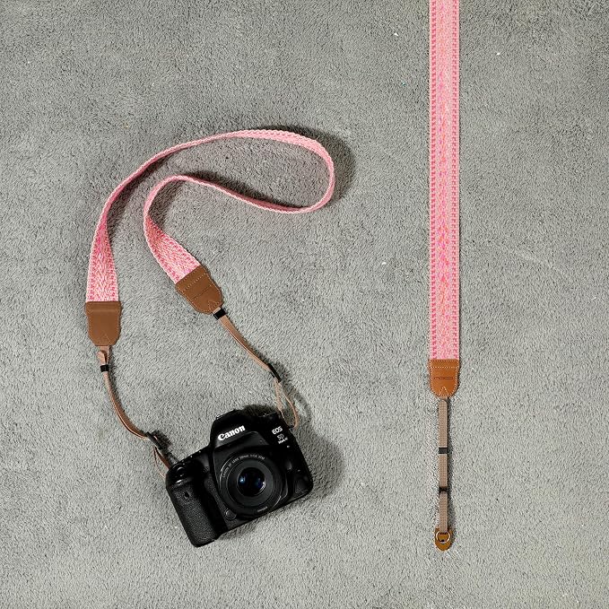 MoKo Camera Strap, Cotton Woven Cute Camera Strap, Adjustable Neck & Shoulder - Image 7