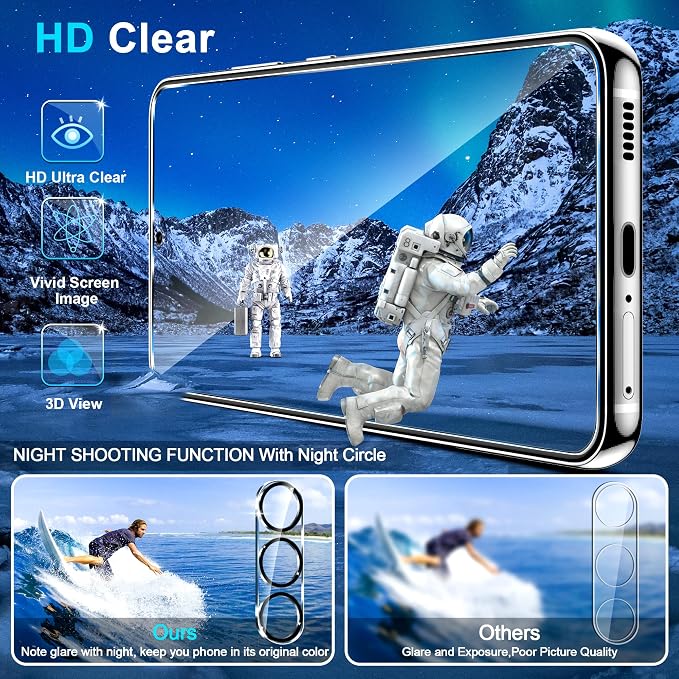 firtstnow 3 Pack for Samsung Galaxy S24 Plus Screen Protector Tempered Glass + - Image 6