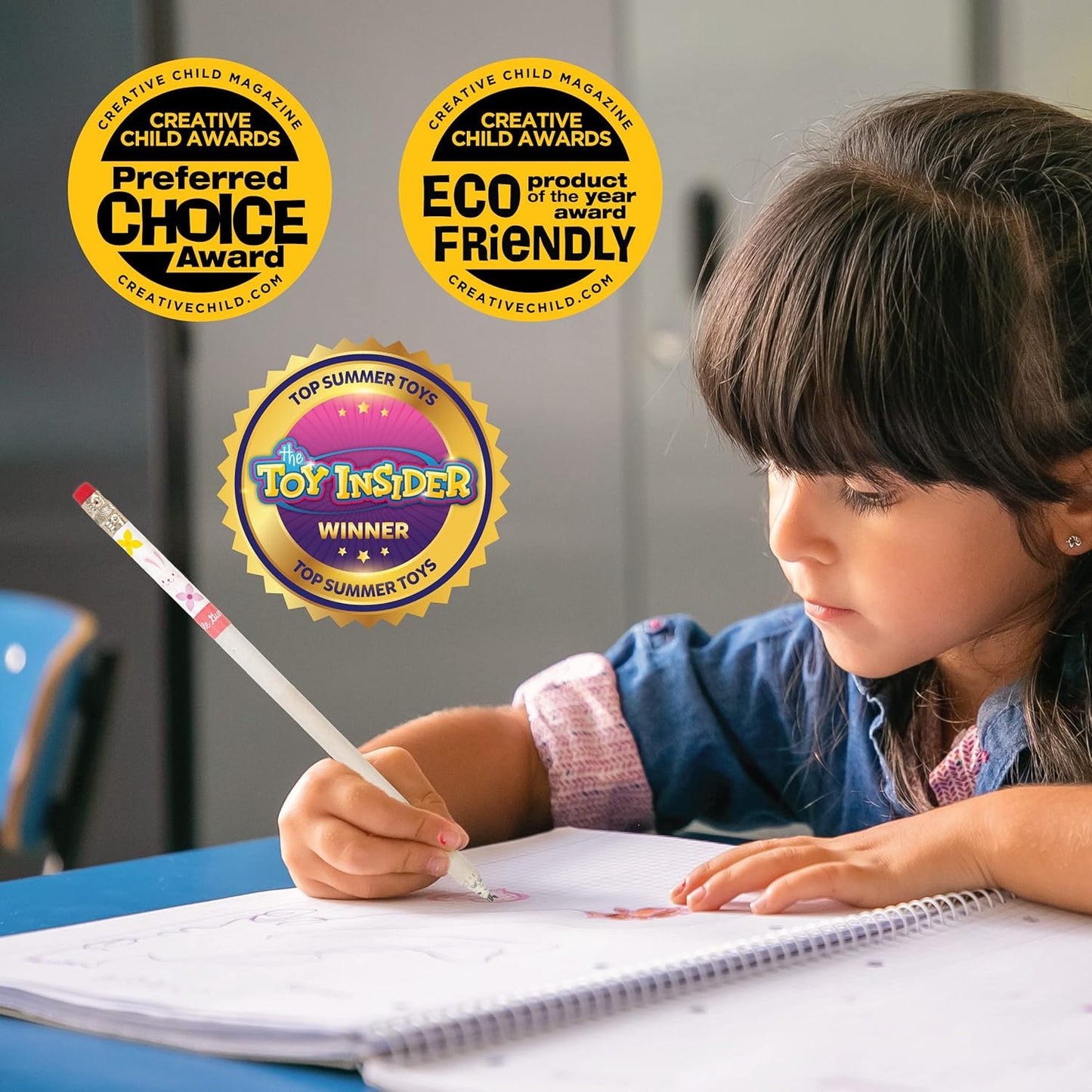 Spring Smencils Cylinder - HB #2 Patented Gourmet Scented Pencils, 50 Count - Gifts for Kids, Classroom Rewards, Party Favors, Easter day