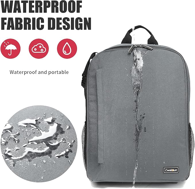 Cwatcun Camera Backpack Professional Camera Bag - Image 8