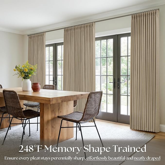 Pinch Pleated 120 Inch Extra Long Curtains - Image 7