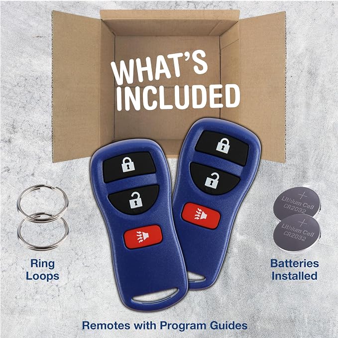 2X KeylessOption Key Fob for 2002 2003 2004 2005 2006 2007 2008 2009 2010 2011 - Image 3