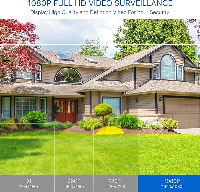 ZOSI 4 Pack 2MP 1080p HD-TVI Home Security Camera Outdoor Indoor 1920TVL - Image 8